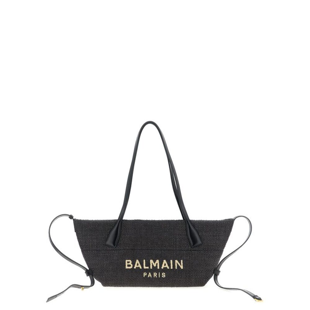 Balmain Black Polyamide Tote Women's Bag